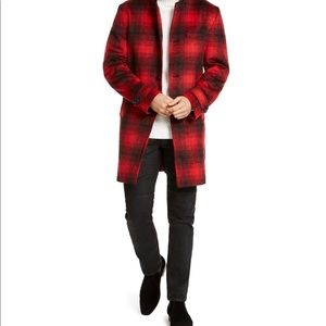 I.N.C. Men's Todd Plaid Topcoat